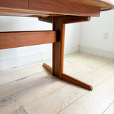 Danish Teak Dining Table w/ Butterfly Leaf