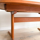 Danish Teak Dining Table w/ Butterfly Leaf
