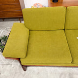 Danish Sofa w/ New Green Upholstery