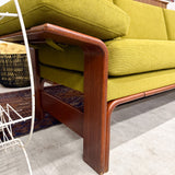 Danish Sofa w/ New Green Upholstery