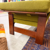 Danish Sofa w/ New Green Upholstery