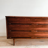 Mid Century Walnut Low Dresser