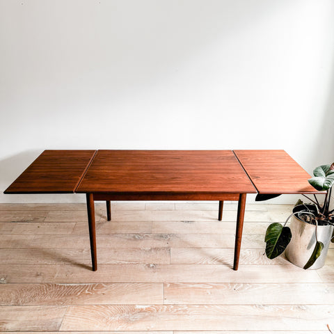 Danish Teak Expandable Dining Table
