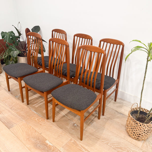 Set of 6 Benny Linden Teak Dining Chairs – Atomic Furnishing & Design