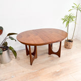 Walnut Broyhill Brasilia Dining Table w/ 1 Leaf