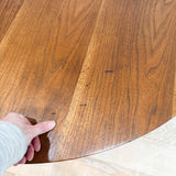 Walnut Broyhill Brasilia Dining Table w/ 1 Leaf