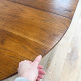 Walnut Broyhill Brasilia Dining Table w/ 1 Leaf