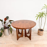 Walnut Broyhill Brasilia Dining Table w/ 1 Leaf