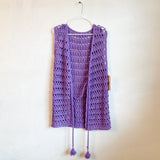 Purple Vintage Crochet Vest