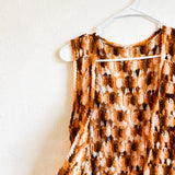 Brown Vintage Crochet Vest