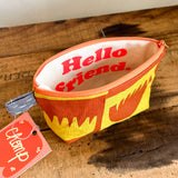 Chomp Sweetie Pouch - Yellow and Brown