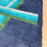 Blue Rya Rug - 8'3x11'6