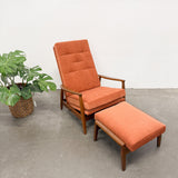 Milo Baughman Recliner With Footstool