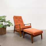 Milo Baughman Recliner With Footstool