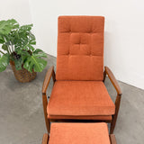 Milo Baughman Recliner With Footstool