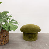 Vintage Green Mushroom Ottoman
