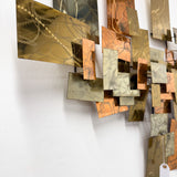 Brutalist Brass Metal Art