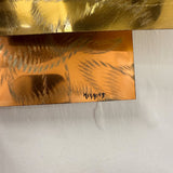 Brutalist Brass Metal Art