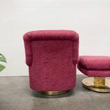 Milo Baughman Rocker + Ottoman - New Upholstery