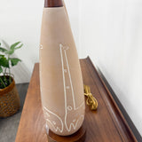 Pair Raymor Mid Century Ceramic Giraffe Lamps