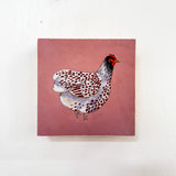 6x6 Blue Lace Wyandotte - Mounted Print