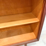 Danish Teak Low Curio w/ Sliding Glass Doors