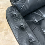 Black Ekornes Chair + Ottoman