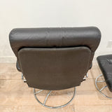 Black Ekornes Chair + Ottoman