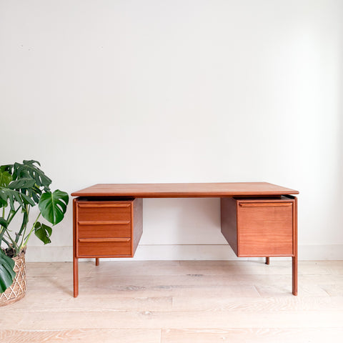 Danish Teak Desk by GV Mobler