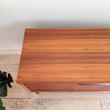 Mid Century Teak Drop Down Record Cabinet