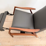 Milo Baughman Recliner - New Leather Upholstery