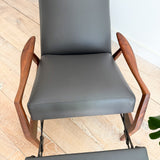 Milo Baughman Recliner - New Leather Upholstery