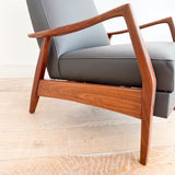 Milo Baughman Recliner - New Leather Upholstery