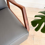Milo Baughman Recliner - New Leather Upholstery