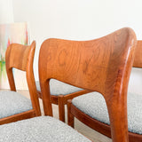 Set of 6 Teak Niels Koefoed Dining Chairs