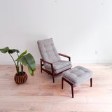 Mid Century Dux Recliner w/ Ottoman
