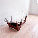 Mid Century Amoeba Shape Coffee Table