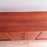 Danish Teak Credenza w/ Tambour Doors