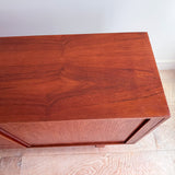 Danish Teak Credenza w/ Tambour Doors