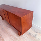 Danish Teak Credenza w/ Tambour Doors
