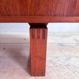 Danish Teak Credenza w/ Tambour Doors