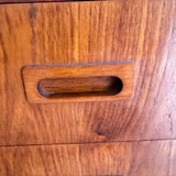 Danish Teak Credenza w/ Tambour Doors