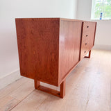 Danish Teak Credenza w/ Tambour Doors