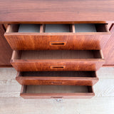 Danish Teak Credenza w/ Tambour Doors