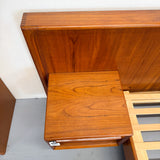 Danish Teak Queen Size Platform Bed w/ Nightstands