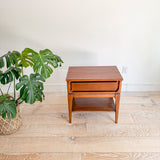 Mid Century Single Drawer Nightstand