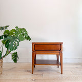 Mid Century Single Drawer Nightstand