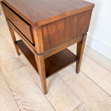 Mid Century Single Drawer Nightstand
