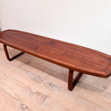 Long Walnut Coffee Table