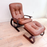 Westnofa Tufted Lounge Chair + Ottoman